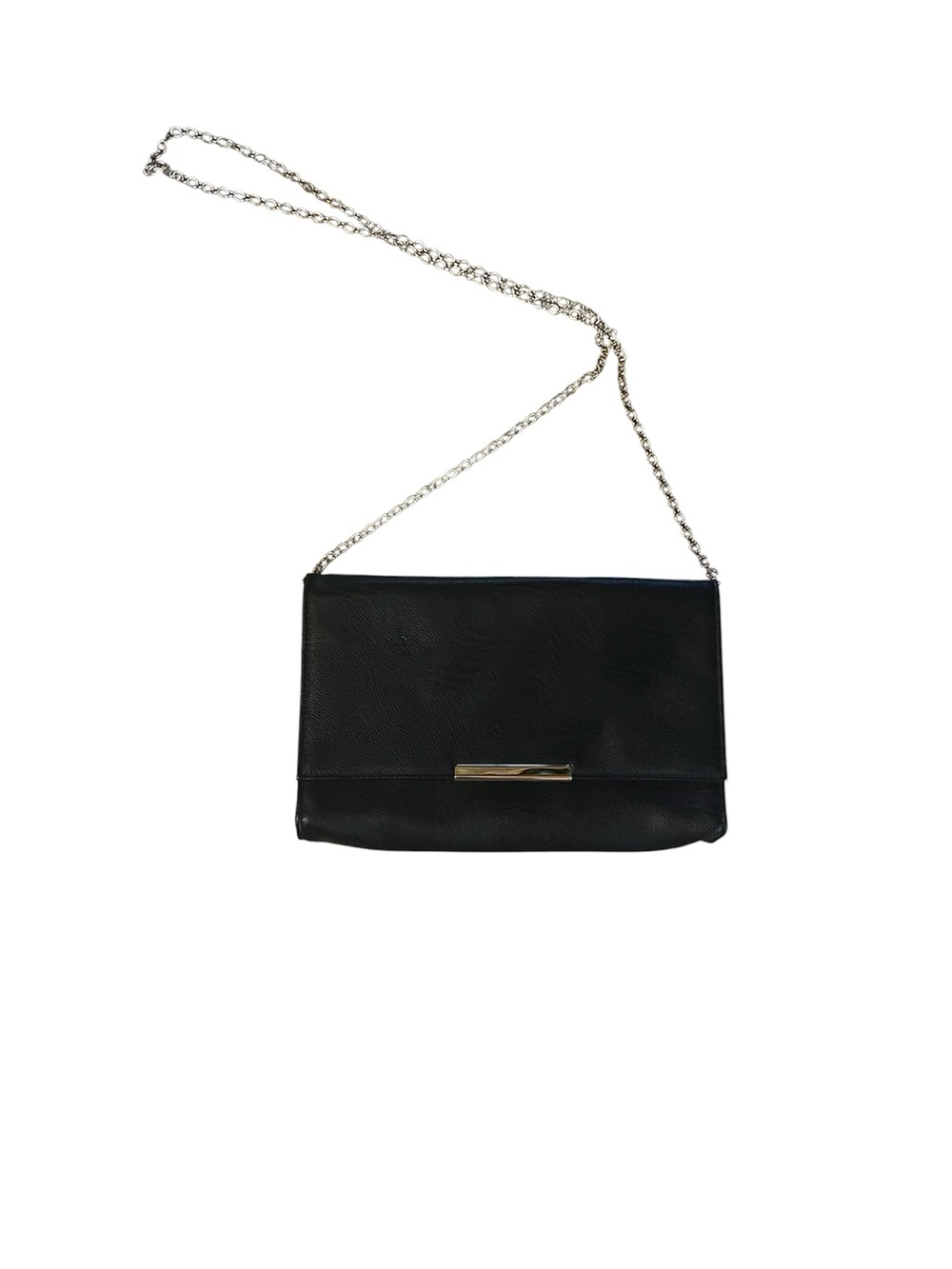 Gunne Sax Black Crossbody Purse Gold Chain Shoulder Handbag